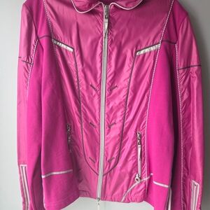 Tom Crown Women's Pink and White Light Jacket